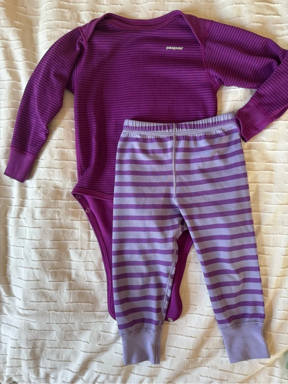 Patagonia Lavender Baby Thermal Set - Lavender & Light Purple